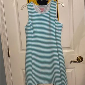 Lilly Pulitzer Blue and White Striped Dress